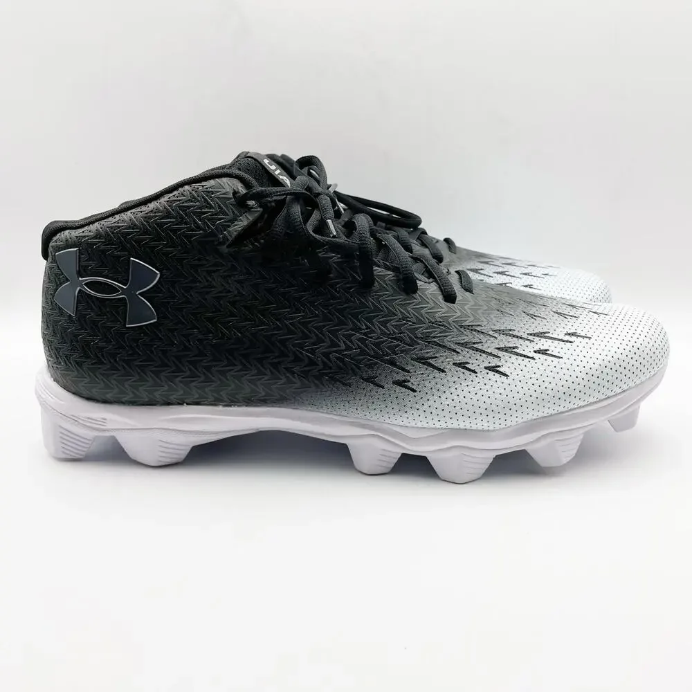 Under Armour Mens Spotlight Fran RM 4.0 Cleats US 12.5 M EU 47 White Black EUC